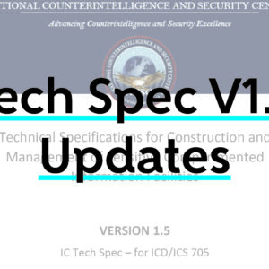 Tech Spec V1.5 Updates