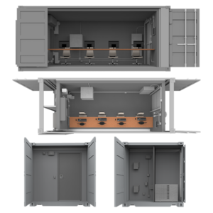 Configurations of the 20 foot workstations container SCIF