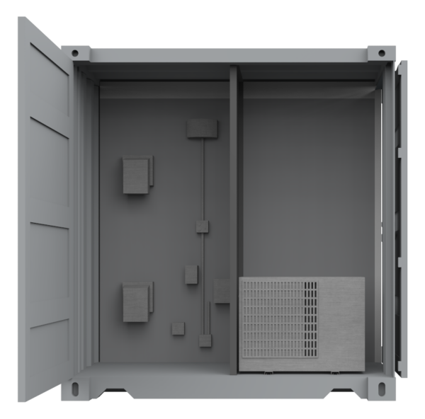 HVAC system of a container SCIF