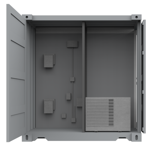 HVAC system of a container SCIF