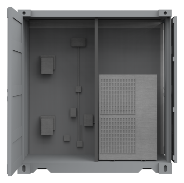 HVAC system of a container SCIF