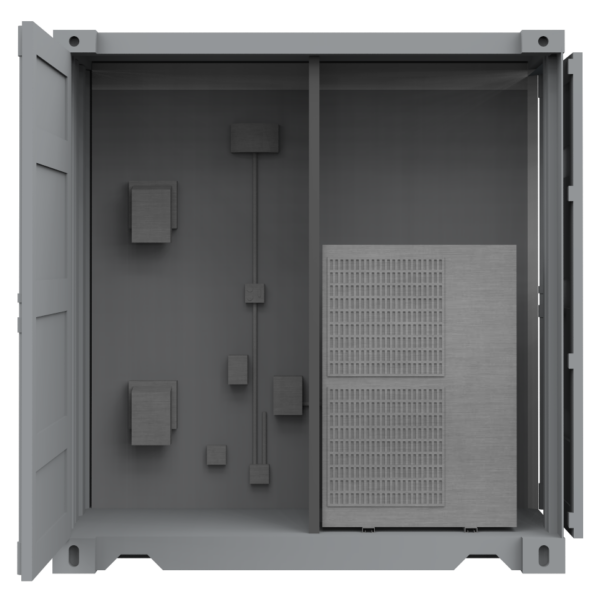 HVAC system of a container SCIF